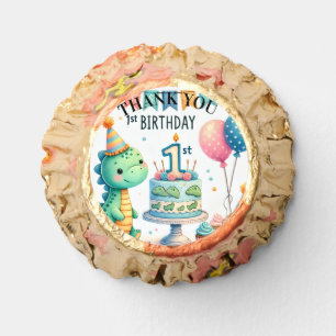 Dinosaur Dino 1st Birthday Party  Reese's Peanut Butter Cups