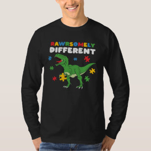Dinosaur Dino Autism Child Awareness Choose Kindne T-Shirt