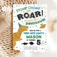 Dinosaur Dino Dig Boy T-Rex Birthday Party