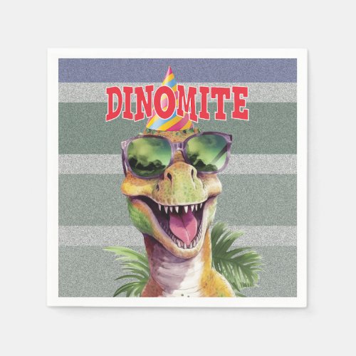 Dinosaur Dinomite Jurassic Birthday Party Napkins