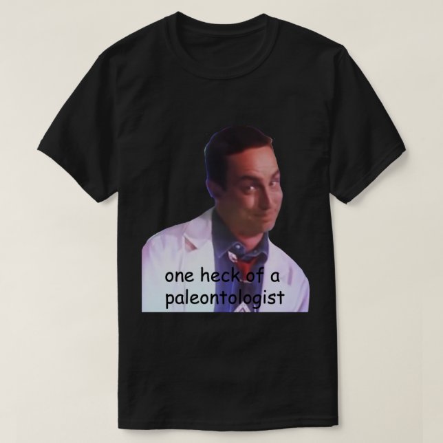 dinosaur dr seeker paleontologist preshow Sticker. T-Shirt (Design Front)