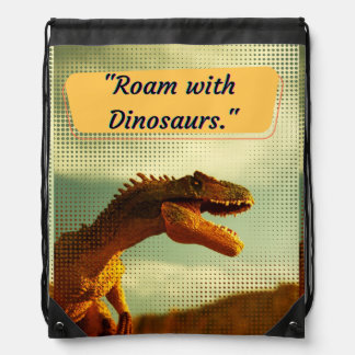 DINOSAUR DRAWSTRING BAG