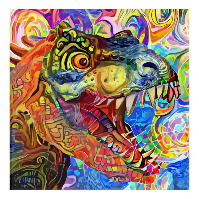 Dinosaur Dreams Acrylic Print (Front)