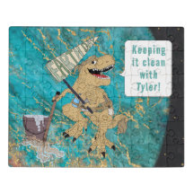 Dinosaur Earthday Jigsaw Puzzle