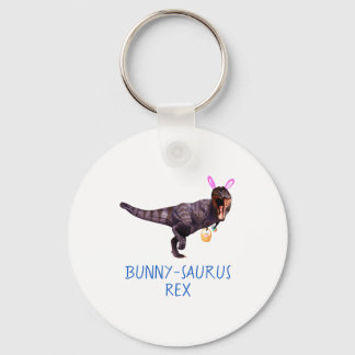 Dinosaur Easter Bunny T Rex Tyrannosaurus Funny T  Keychain