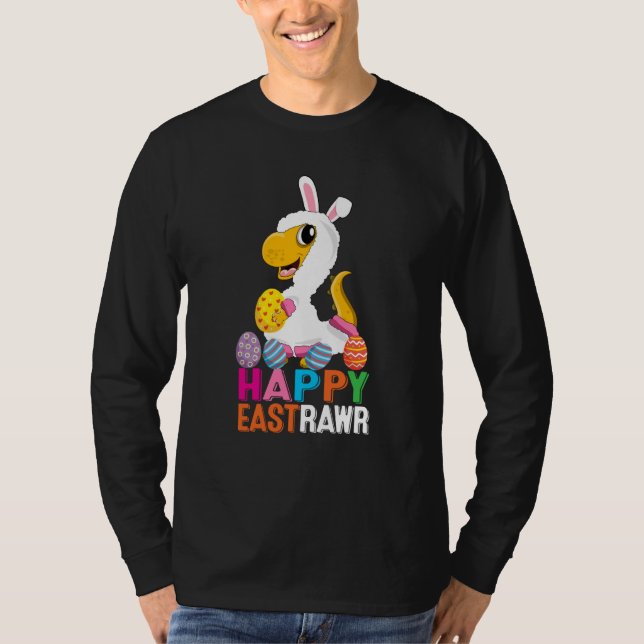 Dinosaur Easter Day Eggs cellent Happy East Rawr r T-Shirt (Front)