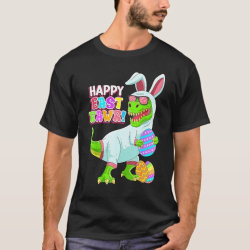 Dinosaur Easter Day Happy Eastrawr Rex Egg Costume T_Shirt