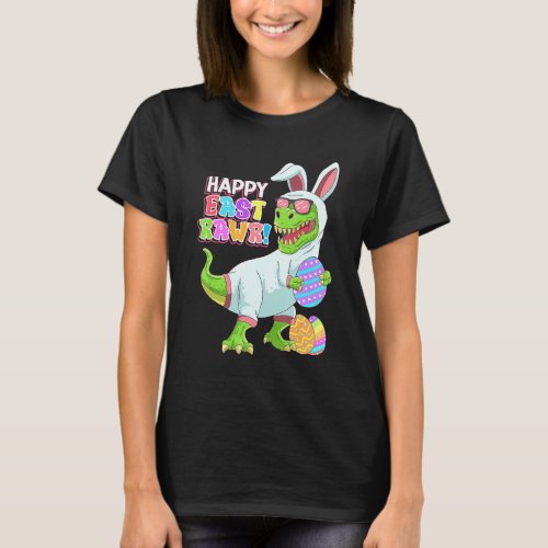 Dinosaur Easter Day Happy Eastrawr Rex Egg Costume T_Shirt