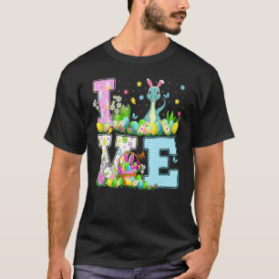 Dinosaur Easter Egg Hunt Love Dinosaur Easter Sun T-Shirt