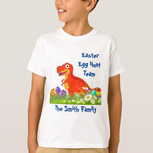 Dinosaur Easter Egg Hunt Team T-Shirt