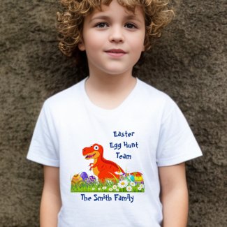 Dinosaur Easter Egg Hunt Team 