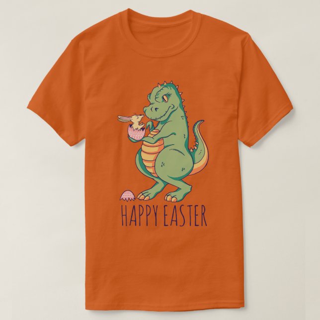 Dinosaur Easter Egg  T-Shirt (Design Front)
