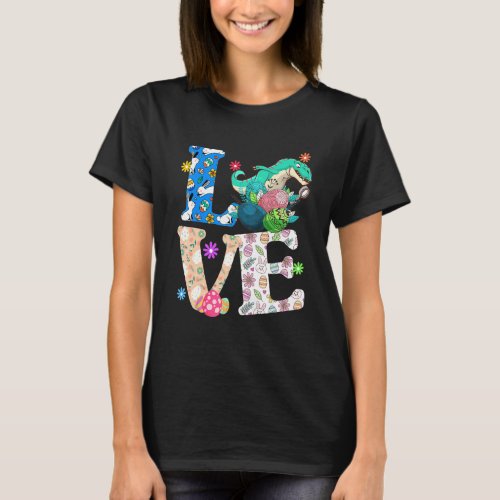 Dinosaur Easter Outfit Love T Rex  Boy Girl Kids P T_Shirt