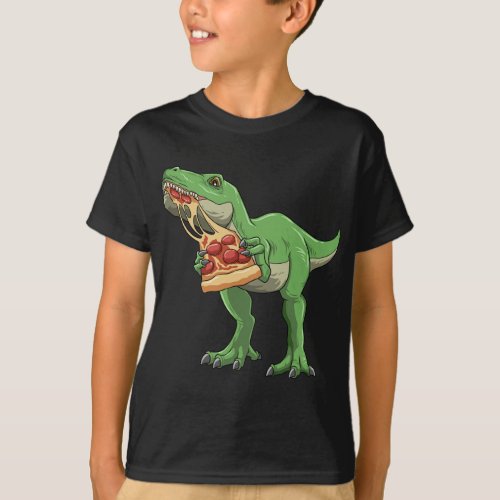 Dinosaur Eating Pizza T_Rex Pizza Lovers Pizzasaur T_Shirt