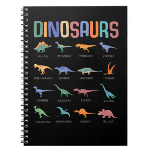 Dinosaur Education Triceratops Stegosaurus Trex Notebook