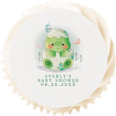 Dinosaur Egg Baby Shower Edible Frosting Rounds