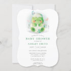 Dinosaur Egg Cute Watercolor Boy Baby Shower