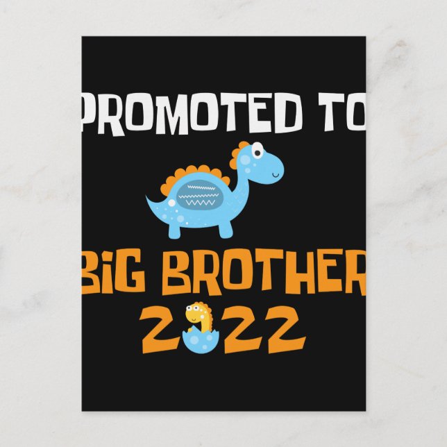 Dinosaur Egg Hatching Promoted To Big Brother Postcard (Front)