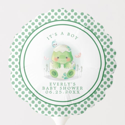 Baby Shower Balloons 8 Dinosaur Egg Watercolor Baby Shower Balloon