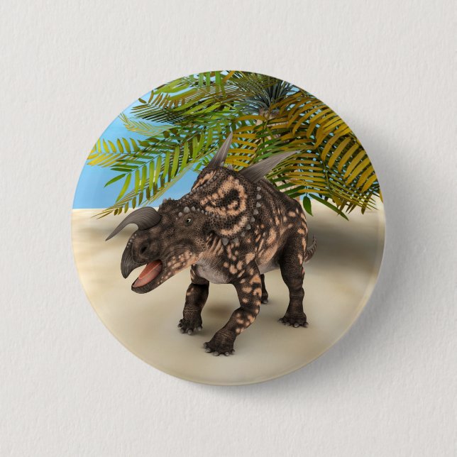 Dinosaur Einiosaurus Button (Front)