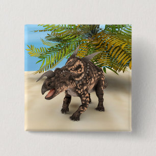 Dinosaur Einiosaurus Button