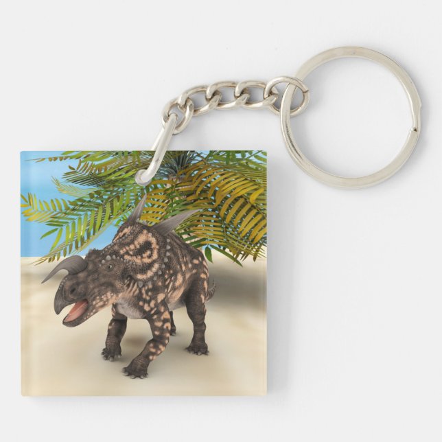 Dinosaur Einiosaurus Keychain (Back)