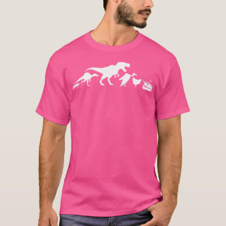 Dinosaur Evolution Funny Chicken T-Rex T-Shirt