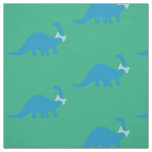 Dinosaur Fabric l Cute Blue Green Pattern