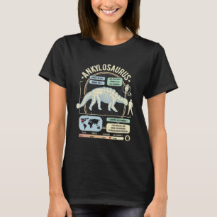 Dinosaur Facts - Ankylosaurus Science & Anatomy Gi T-Shirt