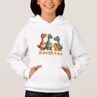 Dinosaur Family Hoodie (daughter)