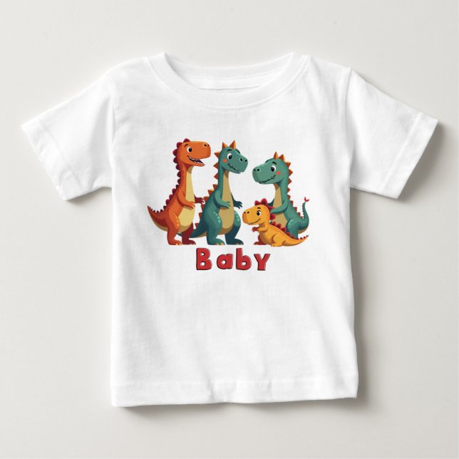 Dinosaur Family T-Shirt (baby) (Front)