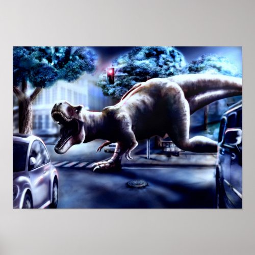 Dinosaur Fantasy Poster