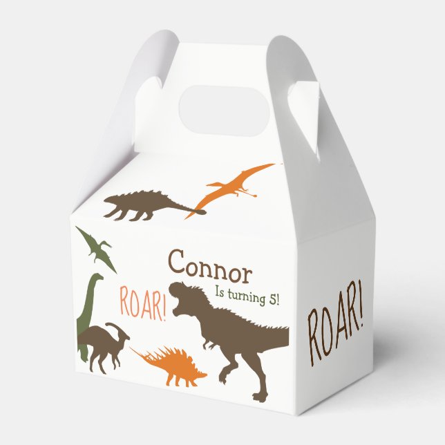 Dinosaur Favor Box (Front Side)