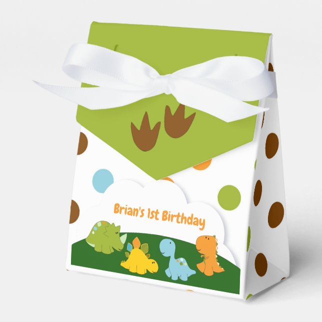 Dinosaur Favor Box (Front Side)