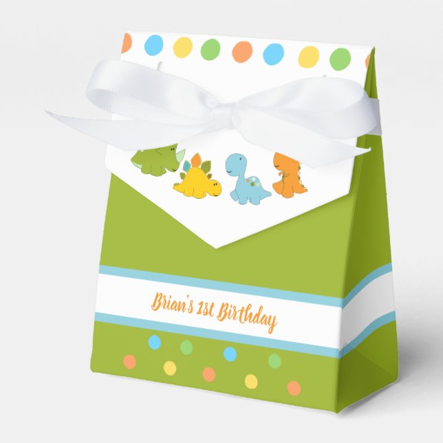 Dinosaur Favor Box (Front Side)