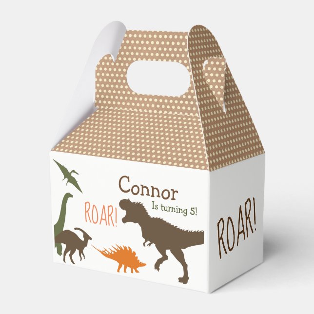 Dinosaur Favor Box (Front Side)