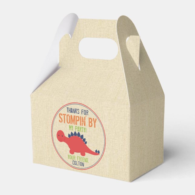 Dinosaur Favor Boxes - Dinosaur Party Favors (Front Side)