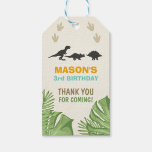 Dinosaur Favor Tags Dinosaur Birthday Party