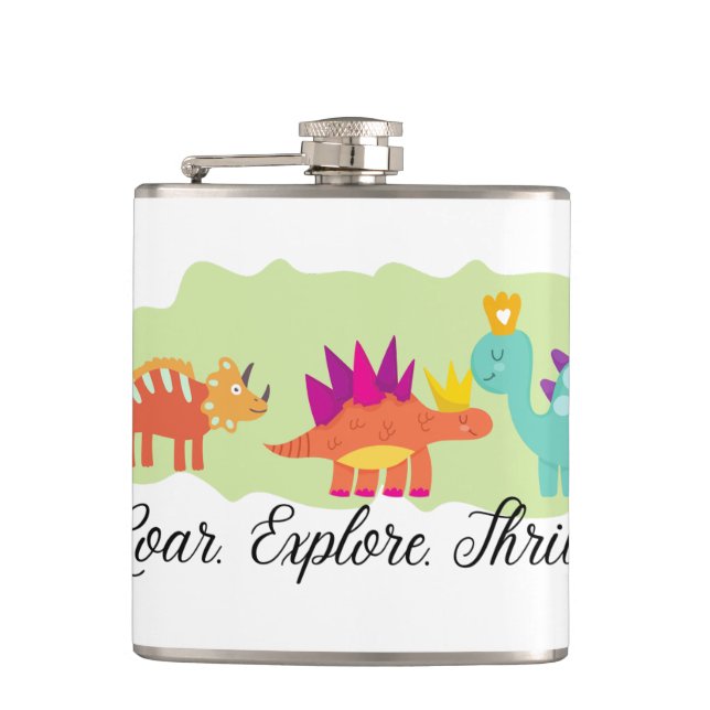 Dinosaur Flask (Front)