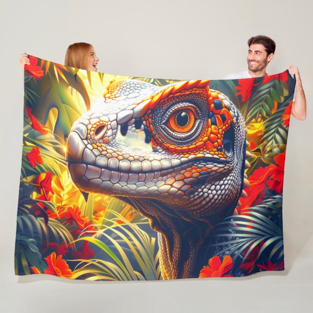 Dinosaur Fleece Blanket (In Situ)