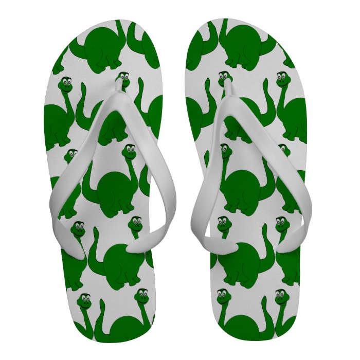 Dinosaur Flip Flops