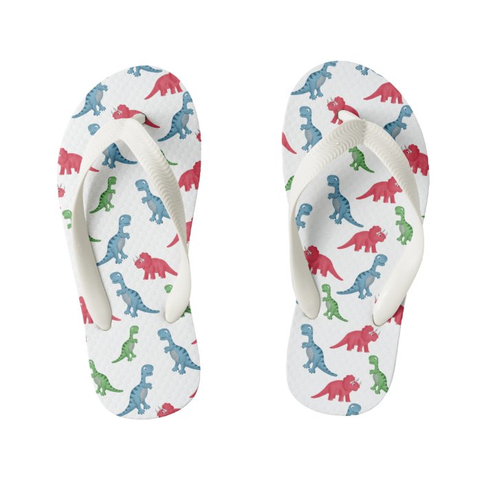 dinosaur flip flops