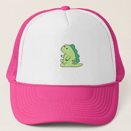 Dinosaur Fond  Trucker Hat