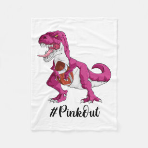 Dinosaur Football Boys1  Fleece Blanket