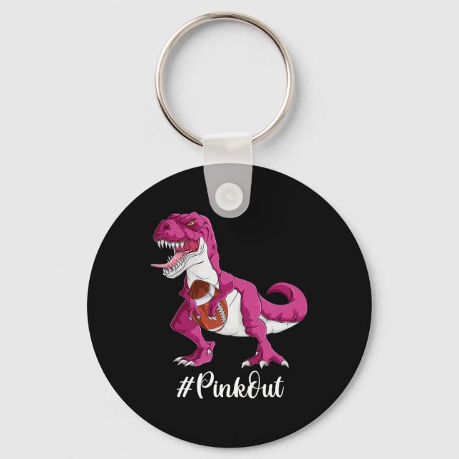 Dinosaur Football Boys  Keychain (Front)