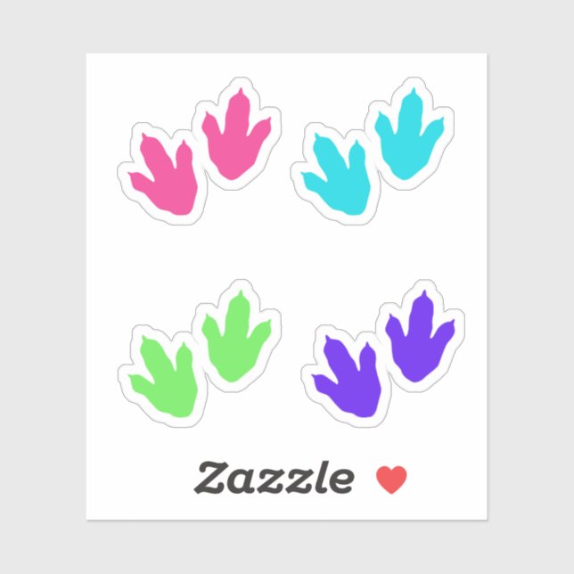 Dinosaur Footprint Stickers (Sheet)