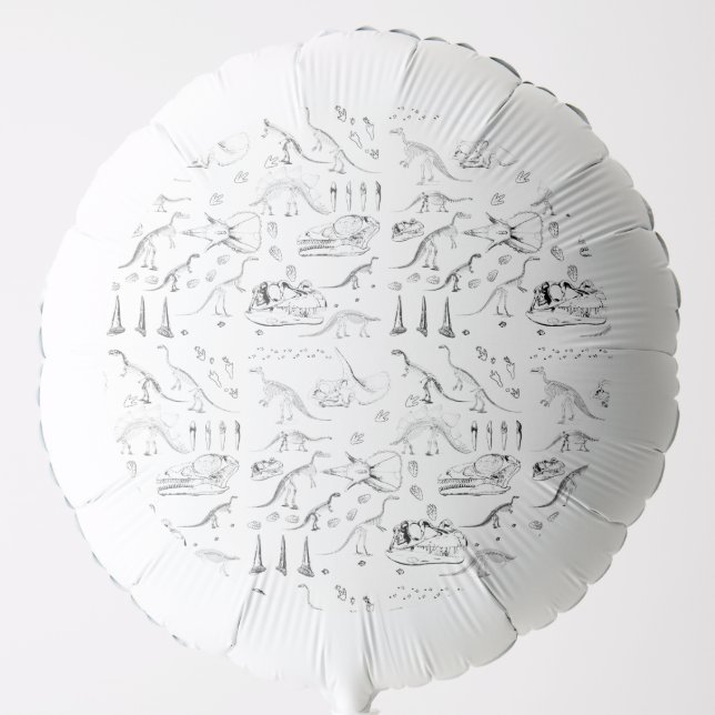 Dinosaur Fossil Bones Pattern Balloon (Front)