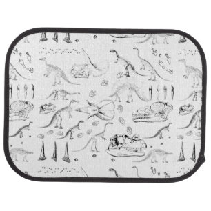 Dinosaur Fossil Bones Pattern Car Floor Mat