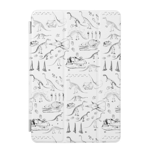 Dinosaur Fossil Bones Pattern iPad Mini Cover (Front)