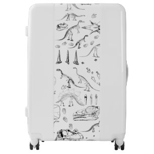 Dinosaur Fossil Bones Pattern Luggage